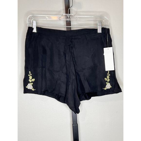 NWT Rya Collection Magnolia Bralette Set Short Pajamas Stretch Black Women's M - Picture 4 of 12